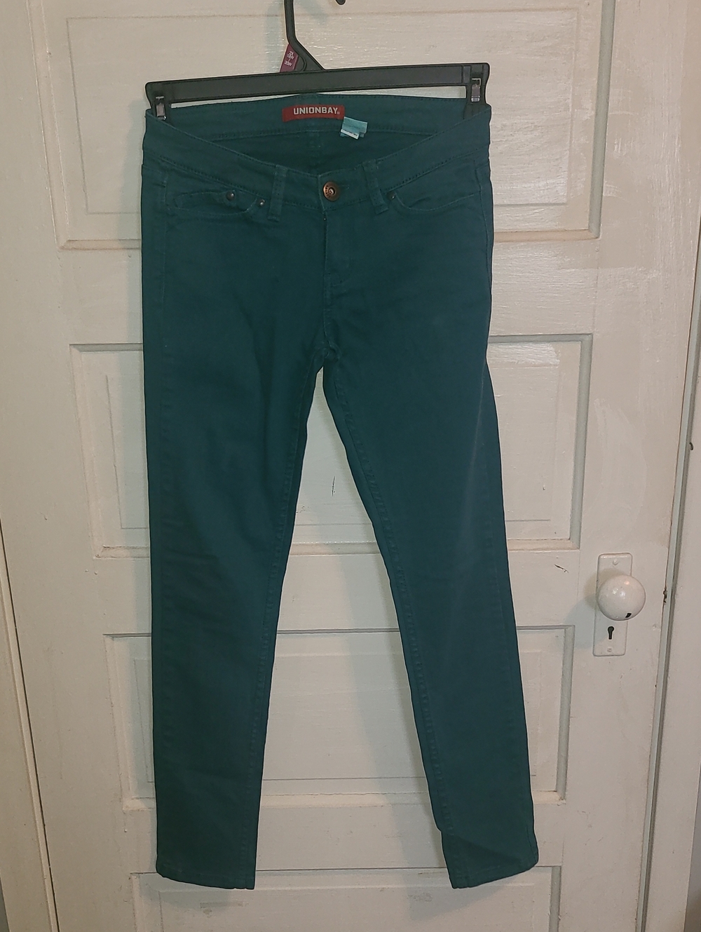 UNIONBAY Women's Teal Skinny Jeans